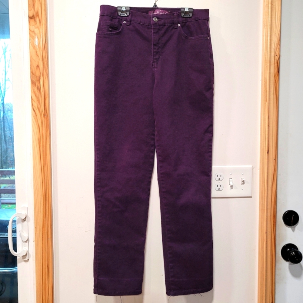 Gloria Vanderbilt Amanda Jeans Plum Purple sz 8